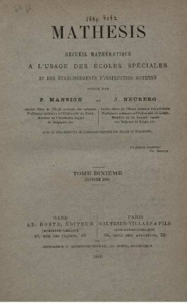 TOME DIXIÉME JAVIER 1890