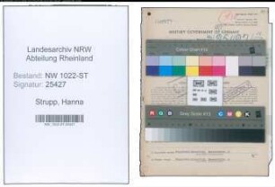 Entnazifizierung Hanna Strupp , geb. 27.11.1902 (Buchhalterin)
