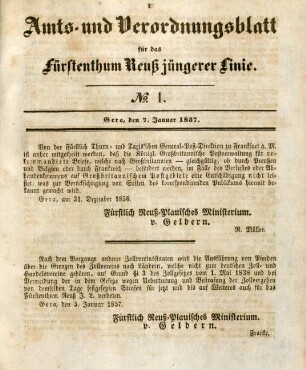 7. Januar-30. Dezember = No. 1-52