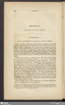 Section V. Statics of fluid bodies