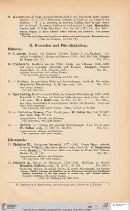 II. Herrscher und Fürstlichkeiten (Nr. 29-111)