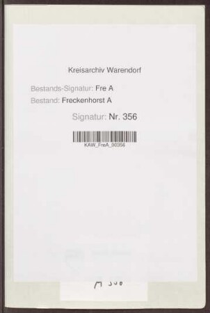 Die dem Schuster Bernard Sökeland vom Armenfonds geliehenen Kapitalien