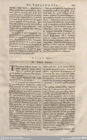 CAPUT XXV. De Telluris Interitu.