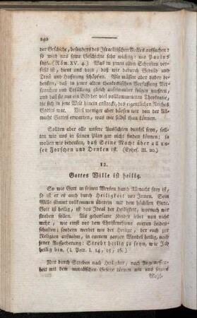 12. Gottes Wille ist heilig