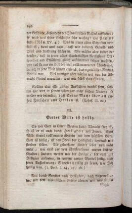 12. Gottes Wille ist heilig