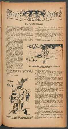 El pastorcillo : Páginas infantiles