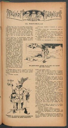 El pastorcillo : Páginas infantiles