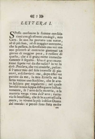 Lettera I. + Argomento