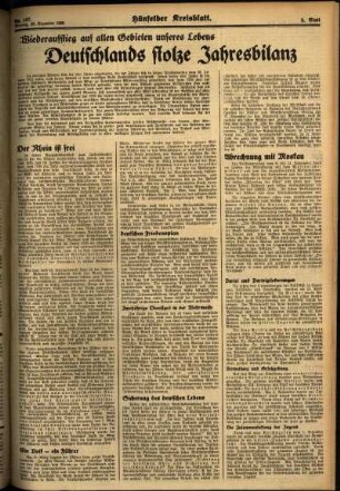 Zweite Ausgabe vom Montag, den 28. Dezember 1936.