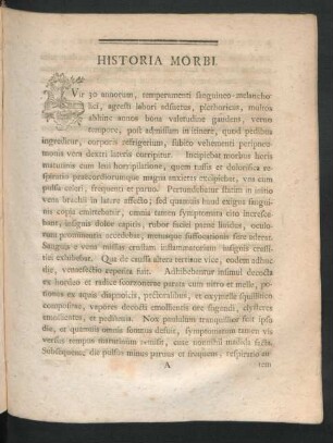 Historia Morbi.