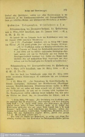 III.1.7 Postwesen. Telegraphen. Eisenbahnen.