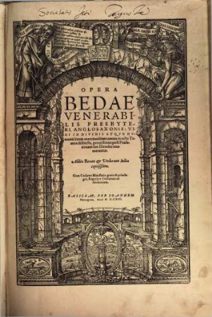 Opera Bedae Venerabilis : in octo tomos distincta. 1