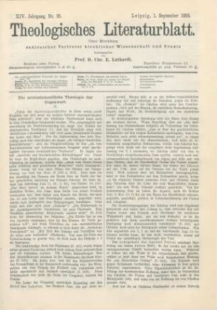 407-410 Die neutestamentliche Theologie der Gegenwart