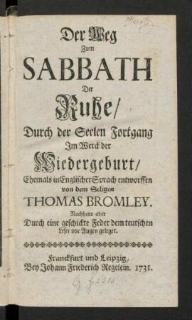 1-102, Der Weg zum Sabbath der Ruhe