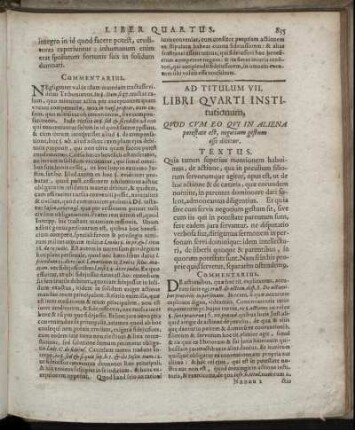 Ad Titulum VII. - Ad Titulum XIII.