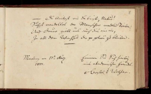 Eintrag (Marburg, 17.03.1801)