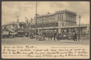 Ansichtskarte „Elektrische Hochbahn am Halleschen Tor“ [1/3]