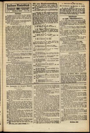 Zweite Ausgabe vom Samstag, den 24. April 1920.