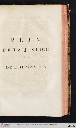 Prix de la justice et de l'humanité