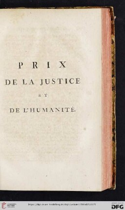 Prix de la justice et de l'humanité