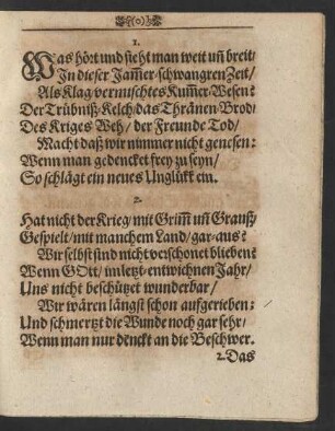 Was hört und sieht man weit un[n] breit/ ...