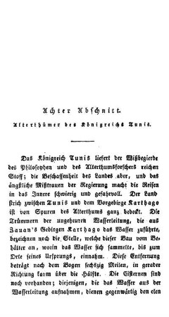 Abschnitt 8 : Altertthümer des Königreichs Tunis.