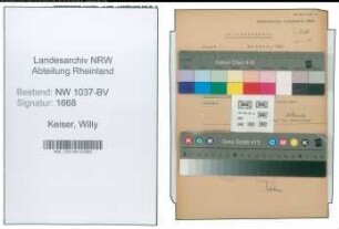 Entnazifizierung Willy Keiser , geb. 24.07.1903 (Reg.Inspektor)