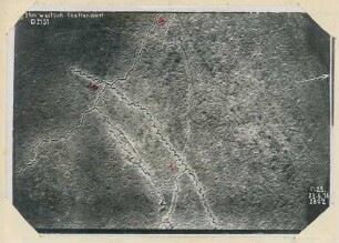 Foto von Stellungen westlich von Chattancourt (Luftbild)