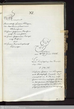 XI., 4. Juni 1856