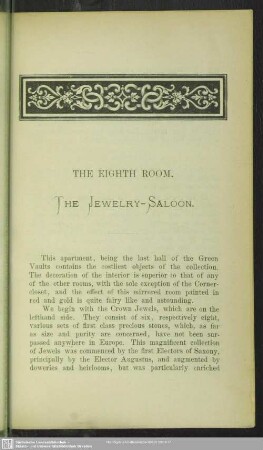 The eighth room. The Jewelry-Saloon