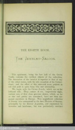 The eighth room. The Jewelry-Saloon