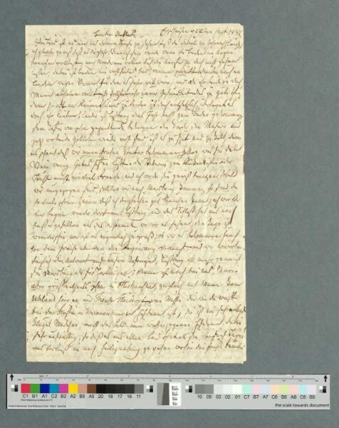 Brief von Jenny und Joseph von Laßberg, Eppishausen
                           27.09.1837