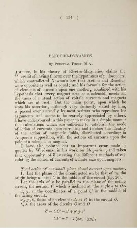 Electro-dynamics.
