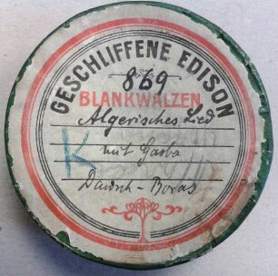 "Algerisches Lied: 'Atalip arbein metfuch bra'"