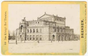 Dresden-Altstadt. Semperoper (1871-1878; Entwurf G. Semper, Ausführung M. Semper)