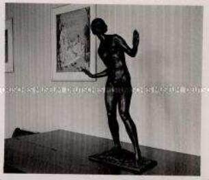 München, Bildhauer Professor Ferdinand Liebermann, Figur "Abwehr"