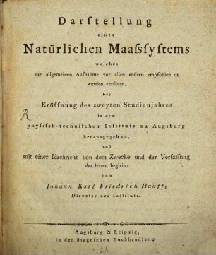 Darstellung eines natürlichen Maas-Systems