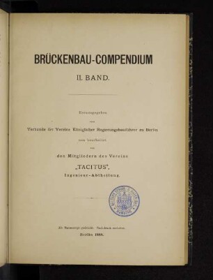 Bd. 2: Brückenbau-Compendium