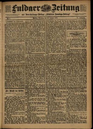 Ausgabe vom Dienstag, den 13. Januar 1903.