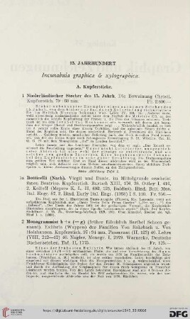 15. Jahrhundert (Nr.1-21)