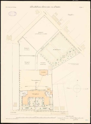 Schullehrer-Seminar, Stade: Lageplan 1:500