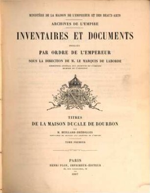 Titres de la maison ducale de Bourbon, 1