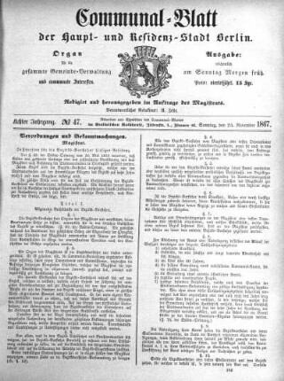 1867,47: No. 47, 24. November 1867