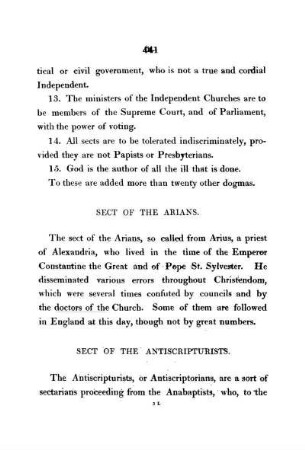 Sect of the Arians.