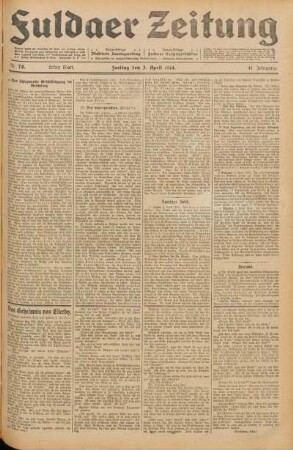 Ausgabe vom Freitag, den 03. April 1914.