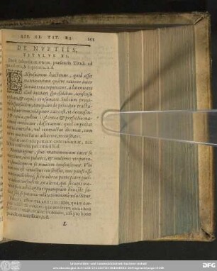 De Nuptiis, Titulus XI.