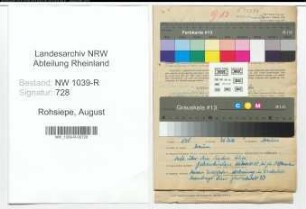 Entnazifizierung August Rohsiepe , geb. 01.09.1904 (Automechaniker)