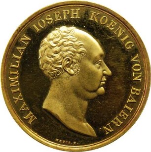 König Maximilian I. Joseph - 25-jähriges Regierungsjubiläum, gewidmet von der Stadt Augsburg