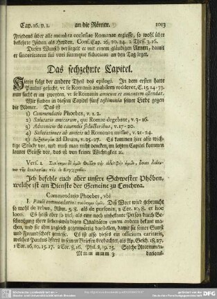 Das sechzehnte Capitel