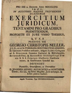 Exercitium iuridicum